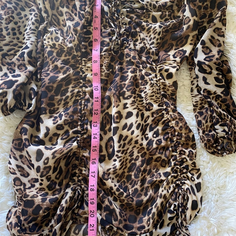 Leopard Ruffled Dress - Picture 2 of 6